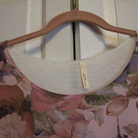 Joy Usa Paris Print Top Sz XL - Picture 2 of 6